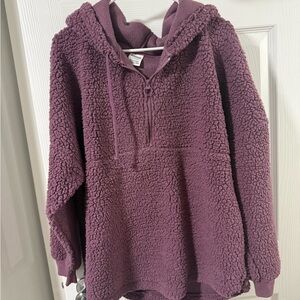 PINK Victoria's Secret Purple Teddy Jacket